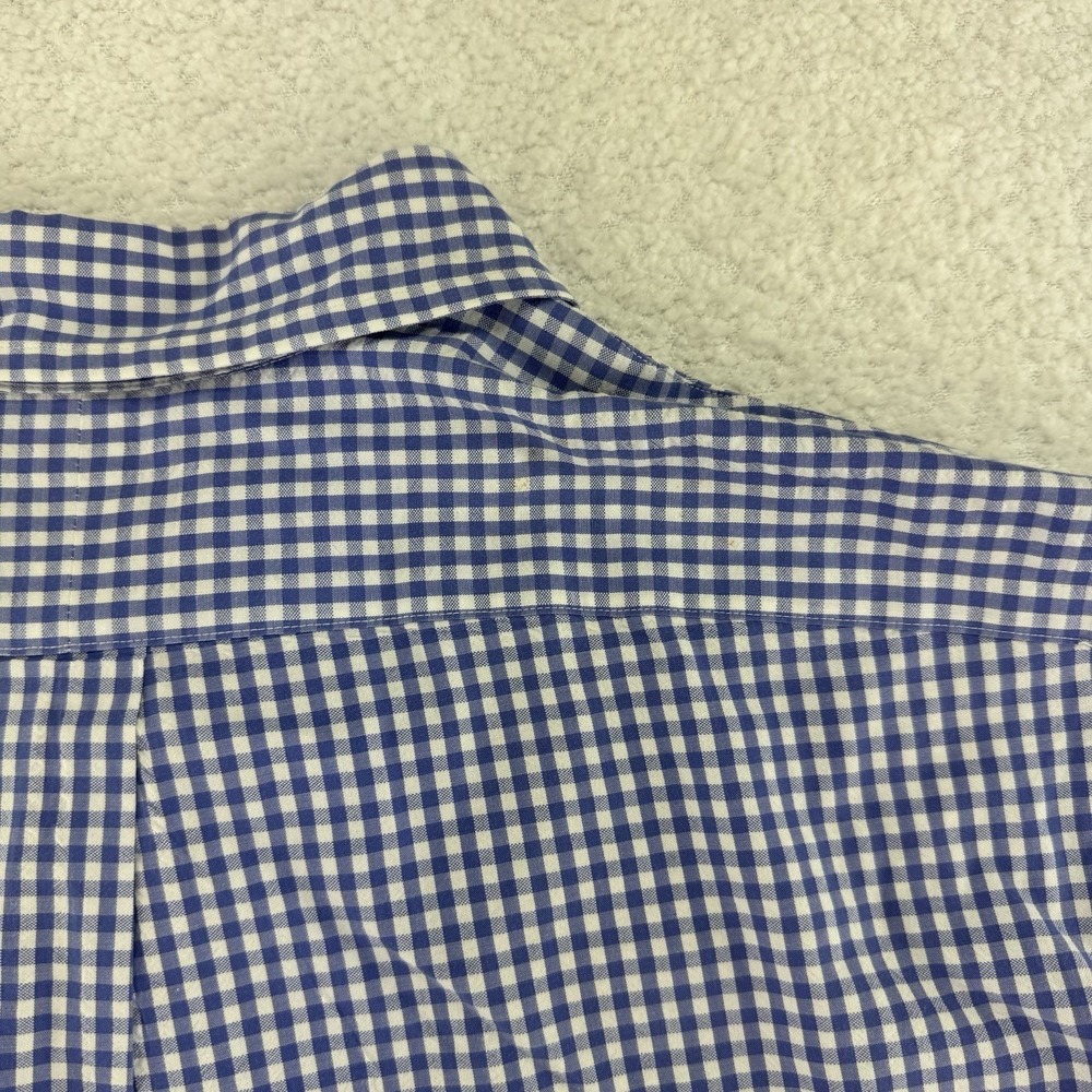 Ralph Lauren Short Sleeve Pony Button Up Shirt Mens XL Blue Plaid - Picture 9 of 11